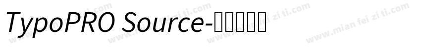TypoPRO Source字体转换